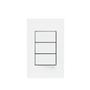Imagem de Conjunto Triplo 3 Interruptor Simples Infiniti 10 Unidades Margirius