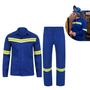 Imagem de Conjunto Uniforme EPI Faixa Refletiva Nr10 Segurança do Trabalho Obra Serviço Construção Mecanico Eletricista