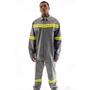 Imagem de Conjunto Uniforme Faixa Refletiva Segurança do Trabalho EPI Nr10 Eletricista Mecanico Construçao Obra Estrada Rodovia Anti Chamas