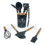 Imagem de Conjunto utensilio silicone cozinha Preto