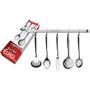 Imagem de Conjunto Utensílios Cozinha Inox com Barra 6 Pçs In2704 Euro Home