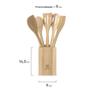 Imagem de Conjunto Utensilios De Bambu Para Cozinha Eletrolux 6 Peças
