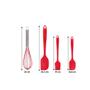 Conjunto Utensílios Profissional 10 Peças Cozinha Silicone VERMELHO Talher escumadeira concha colher - X-matte Imagem de Conjunto Utensílios Profissional 10 Peças Cozinha Silicone VERMELHO Talher escumadeira concha colher