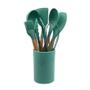 Imagem de Conjunto Utensílios Silicone 8 Peças Verde Escuro 1 Un Bering