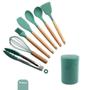 Imagem de Conjunto Utensílios Silicone 8 Peças Verde Escuro 1 Un Bering