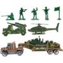 Imagem de Conjunto Veículos Militares Verdes Miniatura 9 peças
