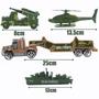 Imagem de Conjunto Veículos Militares Verdes Miniatura 9 peças