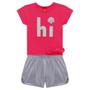 Imagem de Conjunto Verão Menina Infantil Kyly shorts Holográfico