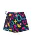 Imagem de Conjunto Verão Menina Infantil Marinho Cropped e Shorts Saia Padrão Divertido