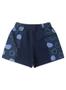 Imagem de Conjunto Verão Menina Marinho Cropped Com Amarração e Shorts Com Recorte Corações