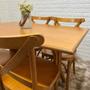 Imagem de Conjunto X Mesa 120x80 Com 4 Cadeiras X Madeira Maciça Mel