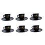 Imagem de Conjunto xicaras estampada café com fé 70ml com pires 12cm