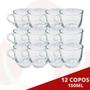 Imagem de Conjunto Xicaras Linha Cha Cafe Vidro 150Ml Resistente - 12 UN