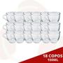 Imagem de Conjunto Xicaras Linha Cha Cafe Vidro 150Ml Resistente - 18 UN