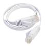 Imagem de Conjuntos de acessórios de computador 0,5 m cat6 ultrafino flat ethernet rede lan cabo patch lead rj45 branco