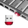 Imagem de Conjuntos de acessórios de computador estilo de corte de diamante 16gb mini usb flash drive para pc e laptop vermelho