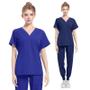 Imagem de Conjuntos De Esfoliante De Enfermeira Respirável Feminino Jaleco Vestido Cirúrgico Hospital Workwear