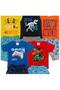 Imagem de Conjuntos Infantis Verão Menino Camiseta Bermuda 10 pçs