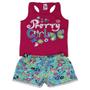 Imagem de Conjuntos Roupa Infantil Feminino 4 Blusas + 4 Shorts 1/2/3/4/6/8 Anos