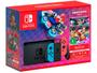 Imagem de Console Nintendo Switch + Joy-Con Neon + Mario Kart 8 Deluxe + 3 Meses de Assinatura Nintendo Switch Online, Azul e Vermelho - HBDSKABL2