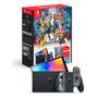Imagem de Console Nintendo Switch Oled 64GB Cinza Edição Especial Jogo Super Smash Bros Ultimate
