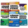 Imagem de Constituição+ civil+ proc. civil+ penal+ proc. penal+ dicionário jurídico mini-para oab e consursos