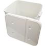 Imagem de Container Porta Ração Canister Plástico com Tampa Protege Conserva Furacão Pet 15 Kg Branco