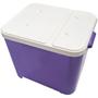 Imagem de Container Porta Ração Canister Plástico com Tampa Protege Conserva Furacão Pet 15 Kg Roxo