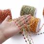 Imagem de Contas De Cristal Coloridas 6mm 1 Metro Corrente De Colar Para Pulseira Diy Fabricação De Joias