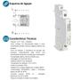 Imagem de Contator Circuitos De Comando Auxiliar 2 Polos 1na + 1nf 1a LECT4201 Exatron