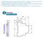 Imagem de Contator Circuitos De Comando Auxiliar 2 Polos 1na + 1nf 1a LECT4201 Exatron