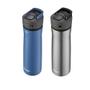 Imagem de Contigo Ashland Chill 2.0 Garrafa de água com tampa AUTOSPOUT  Garrafa de água de aço inoxidável, 24 oz., 2-Pack, milho azul e aço inoxidável com tampa de alcaçuz, 24 oz (pacote de 2)