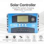 Imagem de Controlador de Carga Solar MPPT 30A/50A/80A/100A com Display LCD 12V/24V - Dual USB