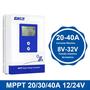 Imagem de Controlador de Carga Solar MPPT 40A/30A/20A 12V/24V com Display LCD