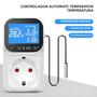 Imagem de Controlador De Temperatura Digital 16a, Termostato Com Sensor De Temporizador, Interruptor De