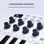 Imagem de Controlador MIDI USB de 25 Teclas com Teclas Sensíveis à Velocidade e Pads