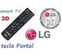 Imagem de Controle 5702 Tv LG Serie La 2013 47la6900 55la6900 620b Lb6200 32lb6 Tecla Portal Tv Hotel Hospital