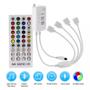 Imagem de Controle Bluetooth Fita LED RGB 40 Teclas 4 Canais Remoto 12V 24V