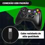 Imagem de Controle Com Fio Compatível Com Xbox 360 PretoErgonomico