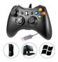 Imagem de Controle Com Fio Preto Compatível Com Xbox 360