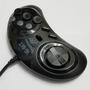 Imagem de Controle Compatível com Mega Drive / Master System / Genesis com função Turbo Preto