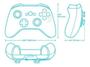 Imagem de Controle Compativel comcompativel com x 360 Joystick Wireless Sem Fio Video Game Slim