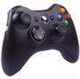 Imagem de Controle compativel para  X Box 360 Sem Fio e bateria Recarregável   com adaptador