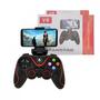 Imagem de Controle Gamer Sem Fio com Suporte Celular Joystick Manete Bluetooth