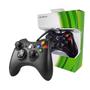 Imagem de Controle Joystick com Fio Compatível c/ Xbox 360 Slim Vídeo Game PC e Celular Cor Preta