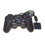 Imagem de Controle joystick com fio Double motor Vibration 2 compativel  Playstation 2 Wireless controller preto