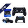 Imagem de Controle Joystick COMPATIVEL Ps4 Gamer Sem Fio Wireless Video Game - Preto