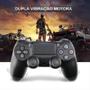 Imagem de Controle Joystick Compatível Ps4 Playstation Sem Fio Bluetooth Pc Computador Notebook Smart Tv Wireles