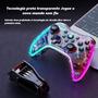 Imagem de Controle Joystick GamePad Com LED Sem Fio Bluetooth para N-Swtich,PS4, PC, Smart TV Game Hub - Ratan