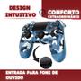 Imagem de Controle Joystick Sem Fio Compatível Ps 4 Camuflado Wireless Camuflado Personalizado